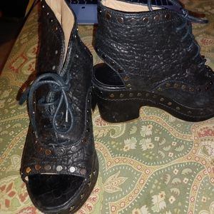 Laurence Dacade Paris Halizee 5.5 35.5 Paris black Leather Sandals Heels Shoes